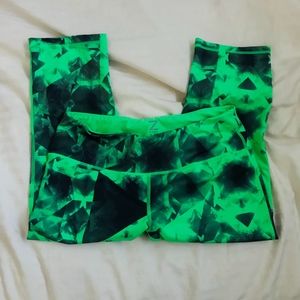 Zella neon green workout capri